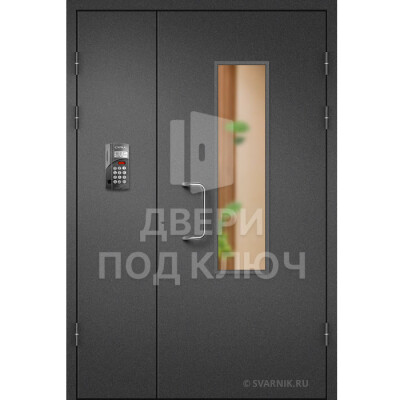 Подъездная дверь с электрозамком и напылением ДПК-13706